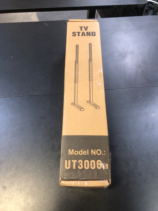 Photo 1 of Universal Table Top TV Stand Base for 24-80 inch LCD LED TVs, TV Legs with Height Adjustment and Cable Management Hold up to 150lbs, Max VESA 800x500mm, Black