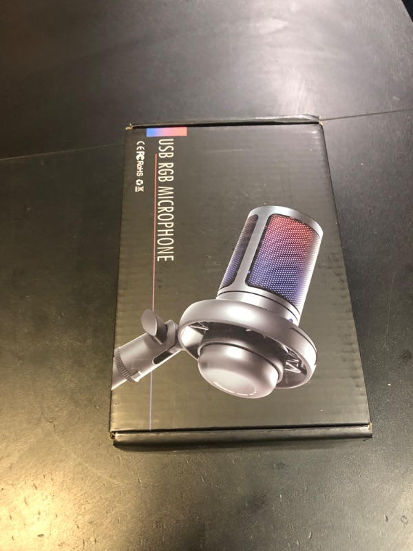 Photo 1 of COCONISE Gaming Microphone, USB PC Mic for Podcasts Videos, Streaming, Condenser Mic with Quick Mute, Tripod Stand, Pop Filter, RGB Indicator, Shock Mount, Rotate gain button, Compatible with PS4/5/PC