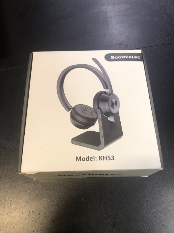 Photo 1 of (Upgraded Version) Wireless Headset, Bluetooth Headset with Noise Cancelling Microphone, Best Headphones with Mic Mute & USB Dongle for PC/Computer/Laptop/Cell Phones/Remote Work/Call Center