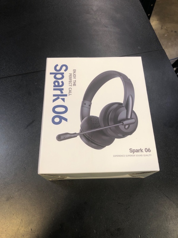Photo 1 of Wireless Headset with Mic for Work with AI Noise Cancelling Mic for Clear Calls, Bluetooth V5.3 Headphones with Microphone to USB A/C Dongle & Mic Mute for Computer Laptop PC iPhone (Black)