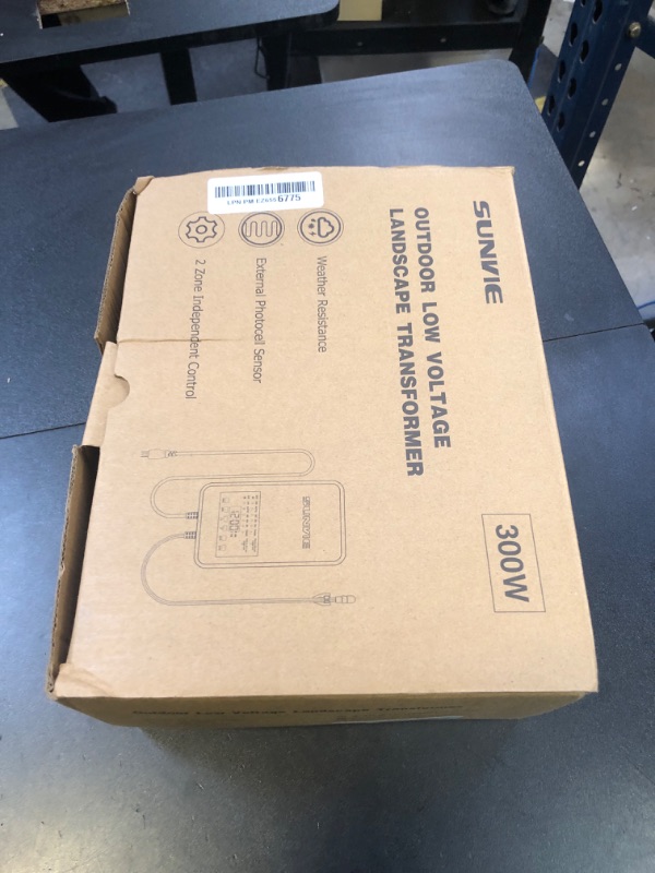 Photo 1 of SUNVIE 300W Low Voltage Landscape Transformer with 2 Independent Control Output Landscape Lighting Transformer with Timer and Photocell Sensor 120V AC to 12/14V AC Weatherproof Low Voltage Transformer
