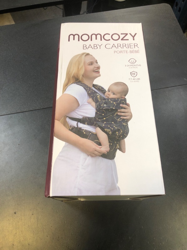 Photo 1 of Momcozy Baby Carrier - Ergonomic, Cozy and Lightweight Carrier for 7-44lbs, Effortless to Put On, Ideal for Hands-Free Parenting, Enhanced Lumbar Support, Purehug for Infant to Toddler, Black