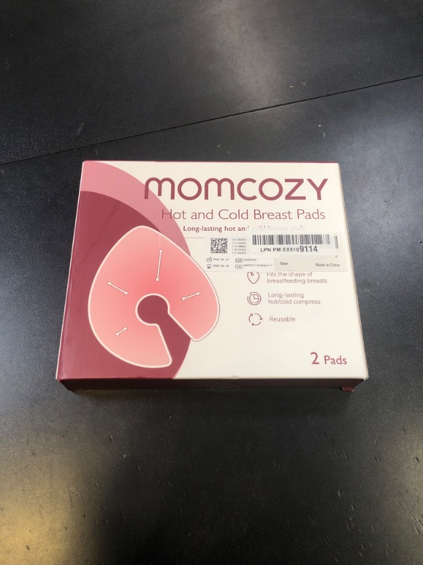 Photo 1 of Momcozy Larger Breast Therapy Packs, Hot and Cold Breast Pads with 2 Soft Covers, Breastfeeding Essentials?2 Pack?Pink