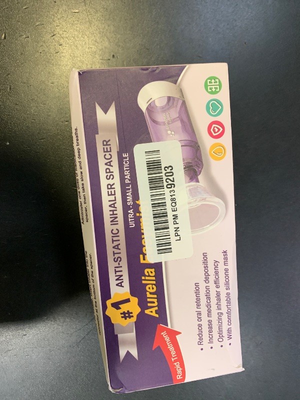 Photo 1 of Inhaler Spacer for Adults, Spacer for Inhaler with Liquid Silicone Mask, Anti-Static Chamber, Durable Design, Easy to Use