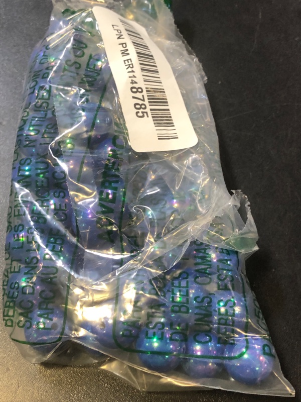 Photo 1 of 120Pcs 16MM Acrylic Beads for Jewelry Making,AB Color Acrylic Beads Dark Blue Round Bead for DIY Bracelets Necklace Keychain Mobile Phone Chain (AB Dark Blue, 16MM)