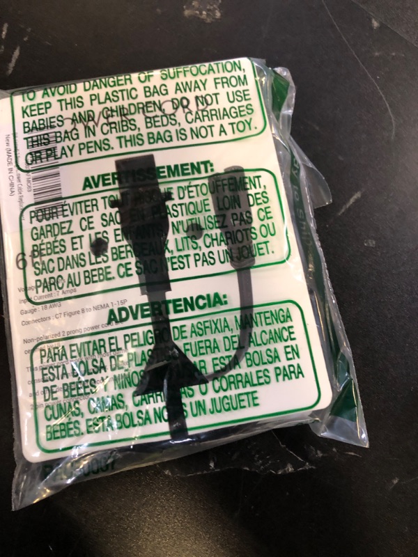 Photo 1 of [UL Listed] 2 Prong AC Power Cord Compatible with Sonos Play 3, 1, 5, PLAYBAR TV Soundbar, Connect Wireless Component, 6Ft Power Cable Replacement