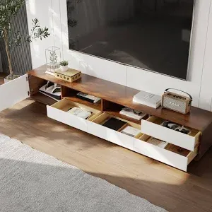 Photo 1 of big tv stand wood 6 drawers only