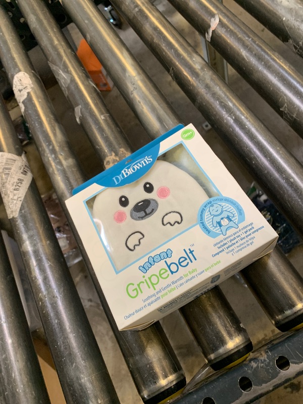 Photo 1 of Dr. Brown's Infant Gripebelt Heated Belly Band, Soothe Baby's Tummy with Gentle Warmth and Compression, Hedgehog, 0m+