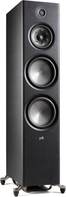Photo 1 of Polk Audio Reserve Series R700 Tower Speaker, 1" Tweeter 6.5" Woofers & Dual 8" Long-Throw Drivers, Hi-Res Certified, Dolby Atmos & IMAX Enhanced for Dynamic Home Theater Audio, Black
