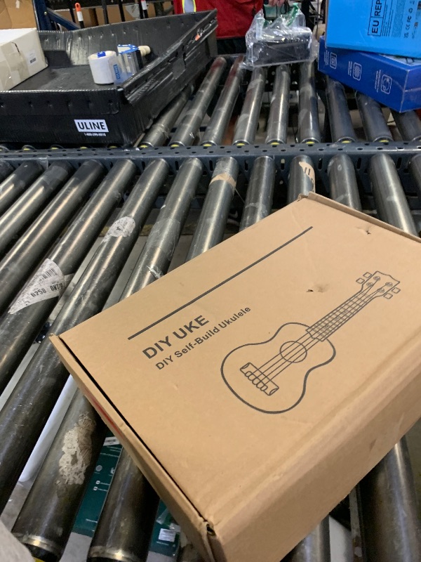 Photo 1 of ibasenice DIY Ukulele Kit, 23 Inch Ukulele Diy Graffiti Kit Baritone Artist Guitar Acoustic Guitar