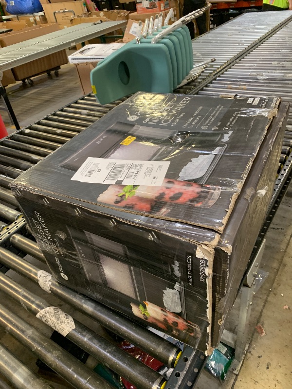 Photo 1 of GE Profile Opal 2.0 with 0.75 Gallon Tank, Chewable Crunchable Countertop Nugget Ice Maker, Scoop included, 38 lbs in 24 hours, Pellet Ice Machine with WiFi & Smart Connected, Black Stainless Steel