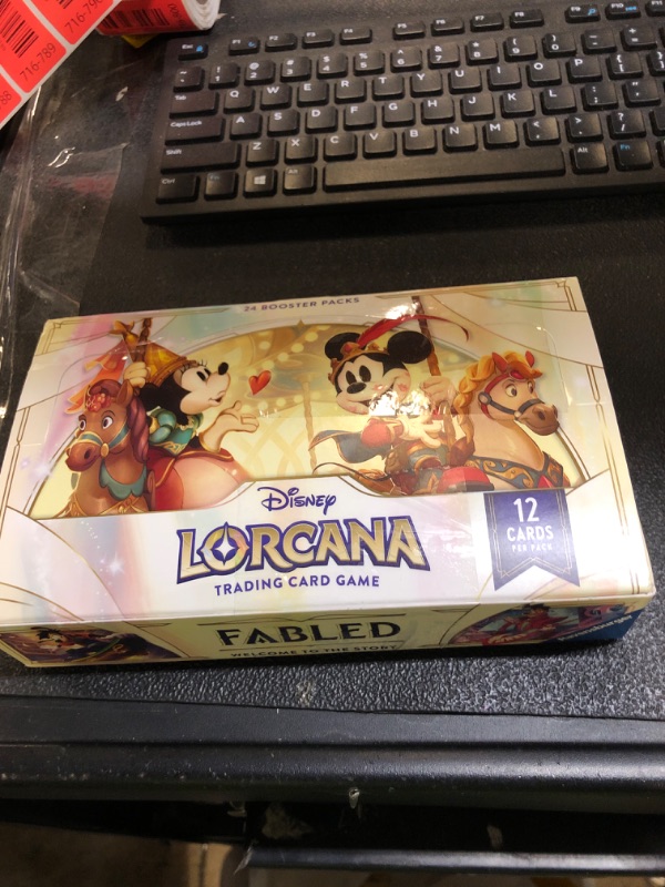 Photo 1 of **OPEN AND MISSING PACKS**Ravensburger Disney Lorcana TCG: Fabled Booster Pack Display | 24 Packs with 12 Trading Cards Each | Ideal for Collectors & Disney Fans | Suitable for Ages 8+ **OPEN AND MISSING PACKS**