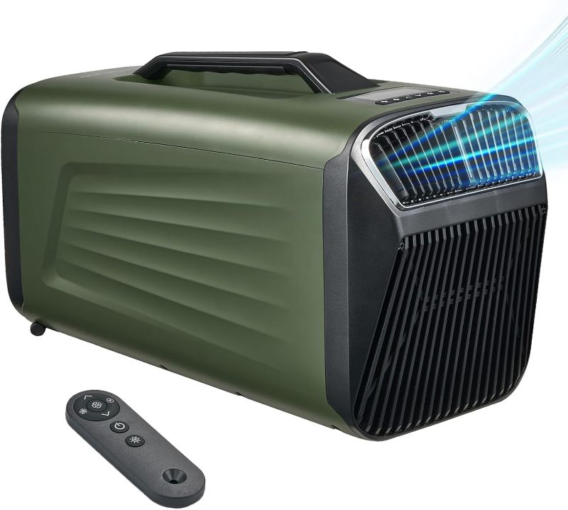 Photo 1 of 5200BTU Portable Tent Air Conditioner For Camping Outdoor and Indoor Use,Suitable For RV,Truck,Van and Car Cooling (Green)
