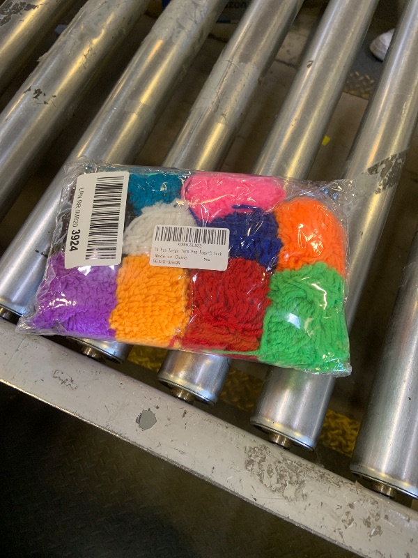 Photo 1 of 10 Pcs Large Yarn Pom Poms-3 Inch Made to Order Acrylic Yarn Balls for Hats Or Party Decorations-DIY Craft Pompoms (Mixed, 3inch)