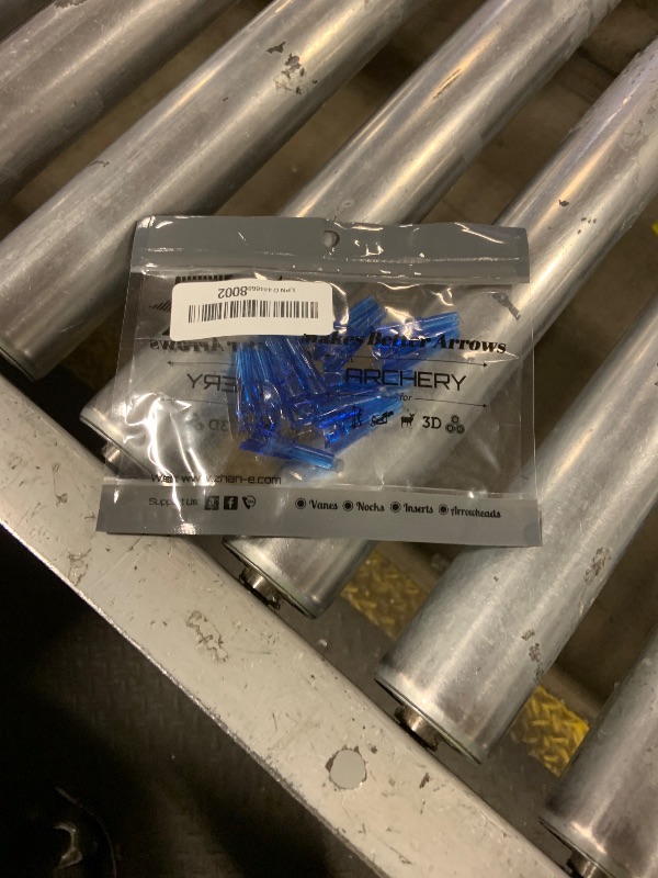 Photo 1 of 12PCS Arrow Nocks, Inside Diameter 6.2mm/.246" Plastic Insert Nocks for Archery Hunting Arrow Fast Shooting - Curved (Clear Blue)