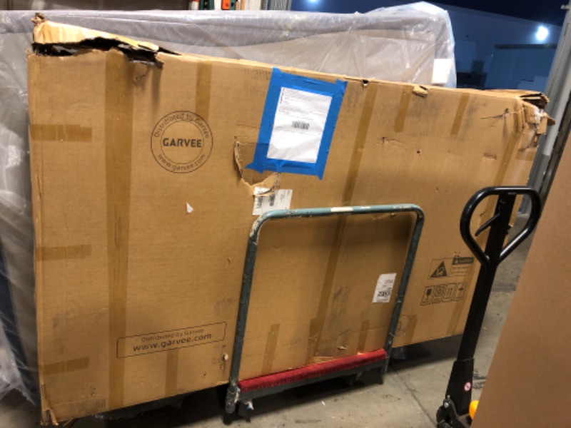 Photo 1 of 7 FT Pool Table, Billiard Table with 2 Cue Sticks, Billiard Balls, Cue Chalk, Triangle Rack, Black Cloth, Brush Only, 84" L x 44" W x 32" H". 