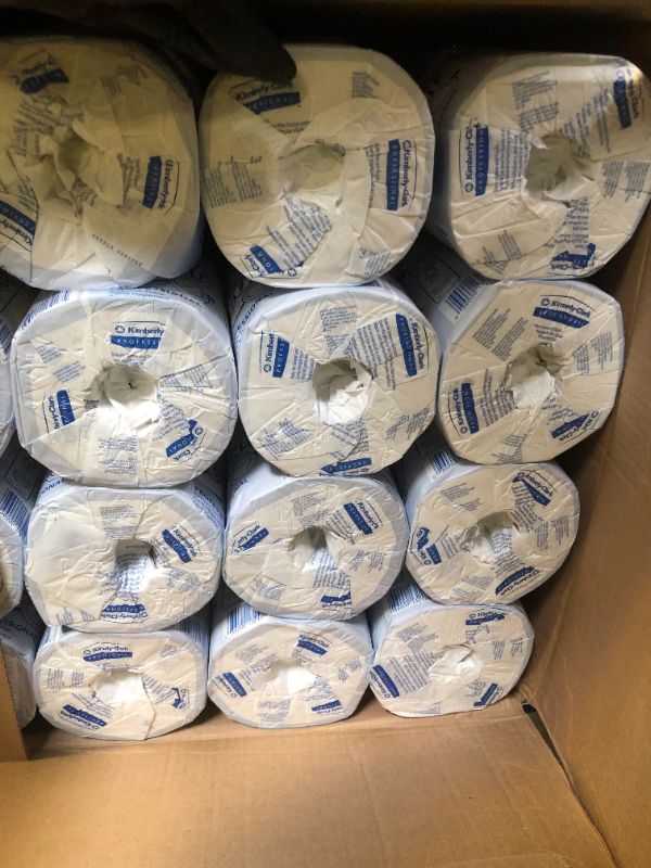 Photo 1 of Scott Professional 100% Recycled Fiber Standard Roll Bulk Toilet Paper (13217), 2-Ply, Elevated Design, White, Individually Wrapped (80 Rolls of 473 Sheets, 37,840 Sheet Total)