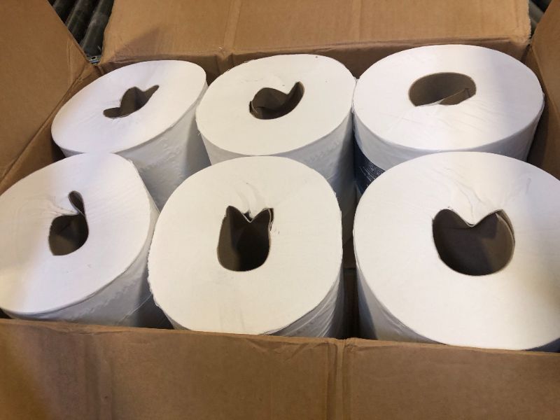 Photo 1 of Tork Centerfeed Paper Wiper White M2, High Absorbency, 6 x 1000 Sheets, 120133