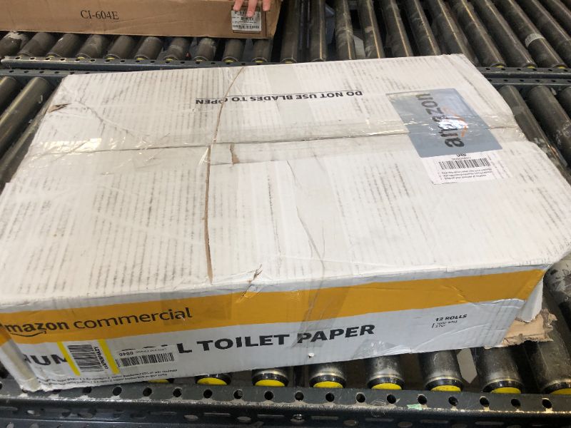 Photo 1 of AmazonCommercial 2-Ply White 9' Jumbo Roll Toilet Paper/Bath Tissue (416972)|Bulk for Business |Septic Safe |Compatible with Universal Dispensers|FSC Certified |1000 feet per Roll (12 Rolls)()