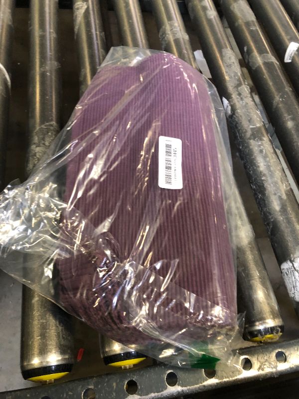 Photo 1 of 100% Cotton Ribbed Placemats - Set of 6-13 x 19 Inches - Dark Purple - Everyday Cloth Table Mats - Thick Construction, Washable & Reusable Cloth Place Mats - by AVKA Studio