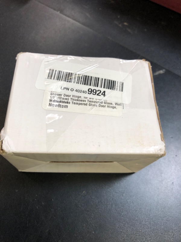 Photo 1 of CKB 90 Degree Heavy Duty Solid Brass Glass Shower Door Hinge, for 3/8"(10mm) - 1/2"(12mm) Thickness Tempered Glass, Wall to Frameless Tempered Glass Door Hinge, Matte Black.