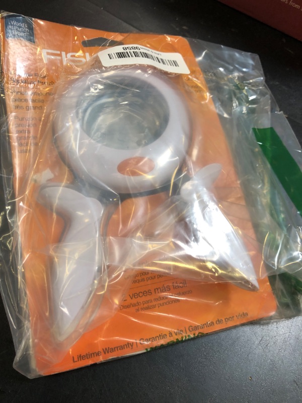 Photo 1 of Fiskars Round n' Round Punch - XL Squeeze Cutter for Paper - Arts, Crafts, and Scrapbooking Supplies - 2" Circle
