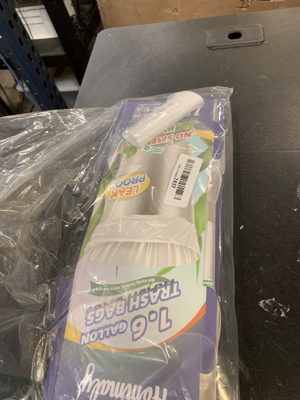 Photo 1 of 1.6 Gallon 120 pcs (Fit 1.3-1.6 Gal)Small Clear Trash Bags, Strong 1.3 Gallon1.5 Gallon 1.6 gallons Garbage Bags, Bathroom Trash Can Bin Liners, Mini Bags for Office, Waste Basket Liner,Fit 5-6 Liters