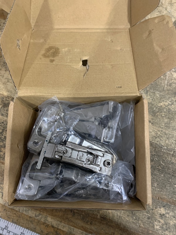 Photo 1 of ***1 IS DAMAGED & BROKEN*** 4 Pack 110° Face Frame Inset Cabinet Hinges, Soft Closing 3D Adjustment, Clip On Plate, Smooth Slow Close Concealed Hidden Replacement, Easy Installation, Insert Hardware for Kitchen Cupborad