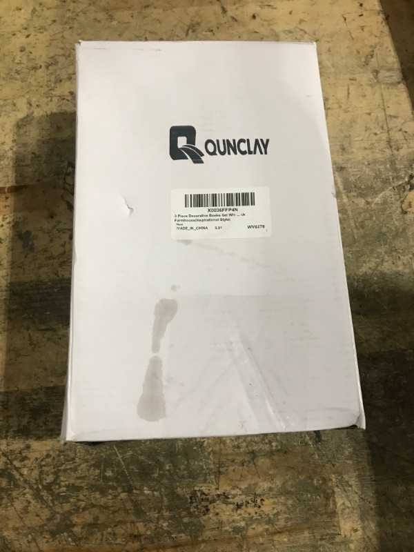 Photo 1 of 3 Piece Decorative Books Set White Home Decor Coffee Table Decor Rustic Stacked Decorative Books Stacked for Home Coffee Tables Shelves Stack Farmhouse(Inspirational Style)