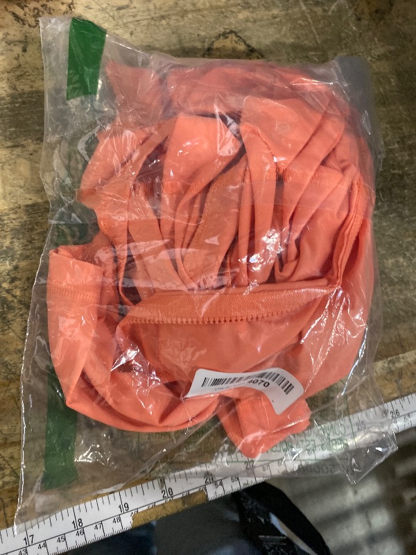 Photo 1 of **needs replacement zipper** Roxy Women's Standard Long Sleeve Zip-up Rashguard – UPF 50+, Surf, Hiking, Quick-Dry Swim Shirt, Coral, Large