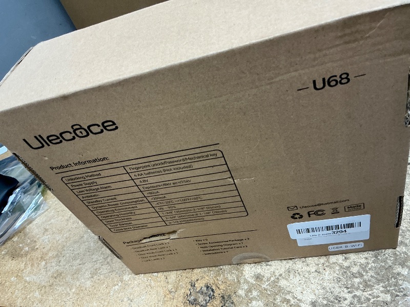 Photo 1 of ***PARTS ONLY*** Ulecoce Keyless Entry Door Lock with Handle Set - Built-in WiFi, App Control & Doorbell, Electronic Keypad Deadbolt with One-Time Code, Auto-Locking, Easy to Install