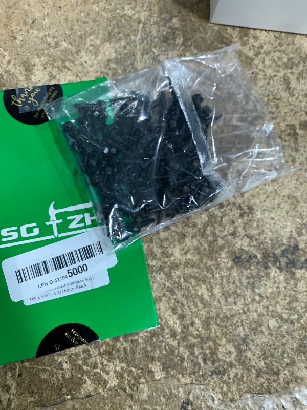 Photo 1 of #8 x 5/8" Sheet Metal Screws 100PCS 410 Stainless Steel Hex Washer Head Tek Screws Fast Self Tapping Screws Black Oxide by SG TZH