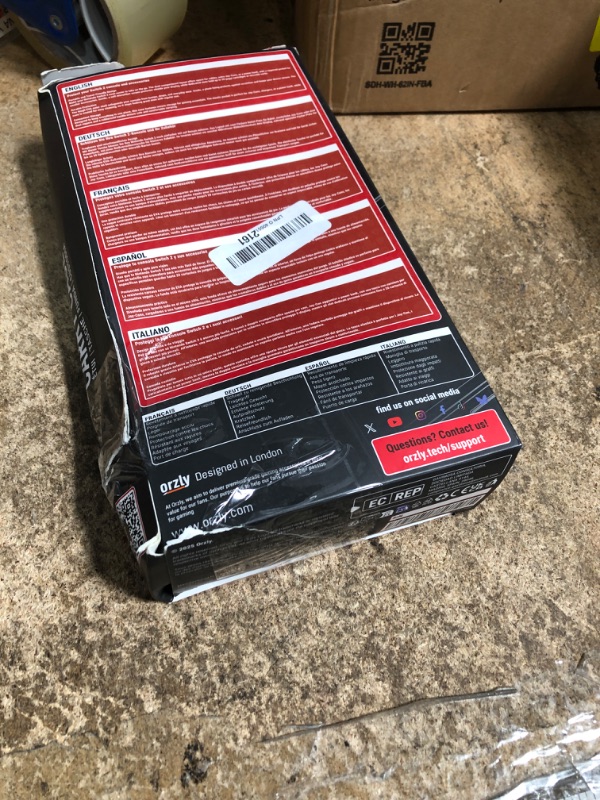 Photo 1 of ***BENDED*** Orzly Case for Nintendo Switch 2 Protective Travel Carry Case with Screen Padding, Game Cards & microSD Slots with Zipped & Open Pockets for Console Accessories - Gift Box Edition