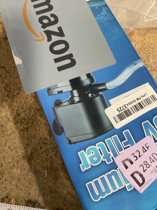 Photo 1 of **CAP WILL NOT STAY FASTENED**  Aquarium Filter for 40-150 Gallon Tank, U-V Fish Tank Green Clean Machine Submersible Powerful Pump Canister Filter 400GPH for Pond Turtle Tank Saltwater Freshwater Crystal Clear Green Killing