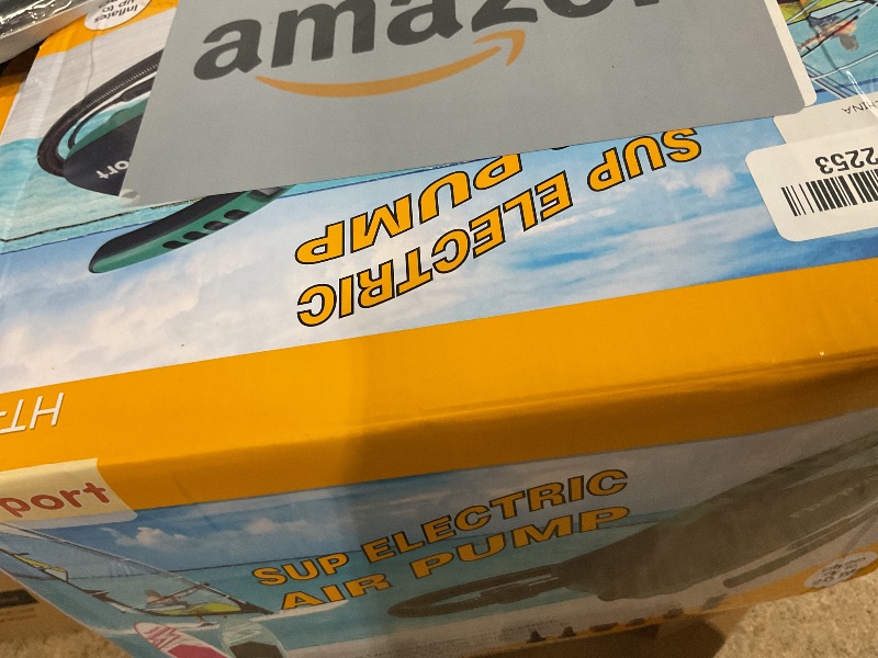 Photo 1 of 20PSI High Pressure SUP Vehicle Electric Air Pump, Inflation Paddle Board Pump for Stand Up Paddle Boards, Inflation & Deflation Function Quick Air Inflator for Paddleboards
