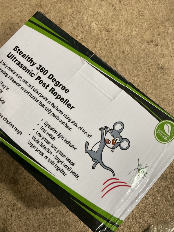 Photo 1 of 2 Pack Ultrasonic Rodent Repeller Plug-in,Indoor Electronic Device for Mice, Rats, Squirrels, Roaches, Ants, and Spiders for Home, Kitchen, Garage, Attic