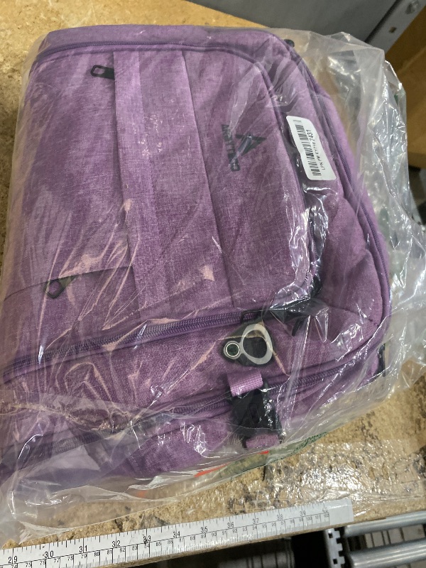 Photo 1 of **************Handle broken*************
60L Carry On Backpack, Extra Large Laptop Backpack, Big Capacity Travel Backpack for Women, Expandable Water Resistant Bag Anti-Theft Business Daypack Fit 18 Inch Laptop with USB Port,Purple