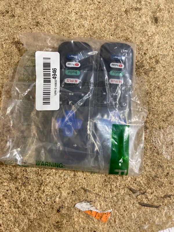 Photo 1 of (Pack of 2) Replacement Remote Control Only for Roku TV, Compatible for TCL Roku/Hisense Roku/Onn Roku/Sharp Roku/Element Roku/Westinghouse Roku/Philips Roku Smart TVs (Not for Roku Stick and Box)