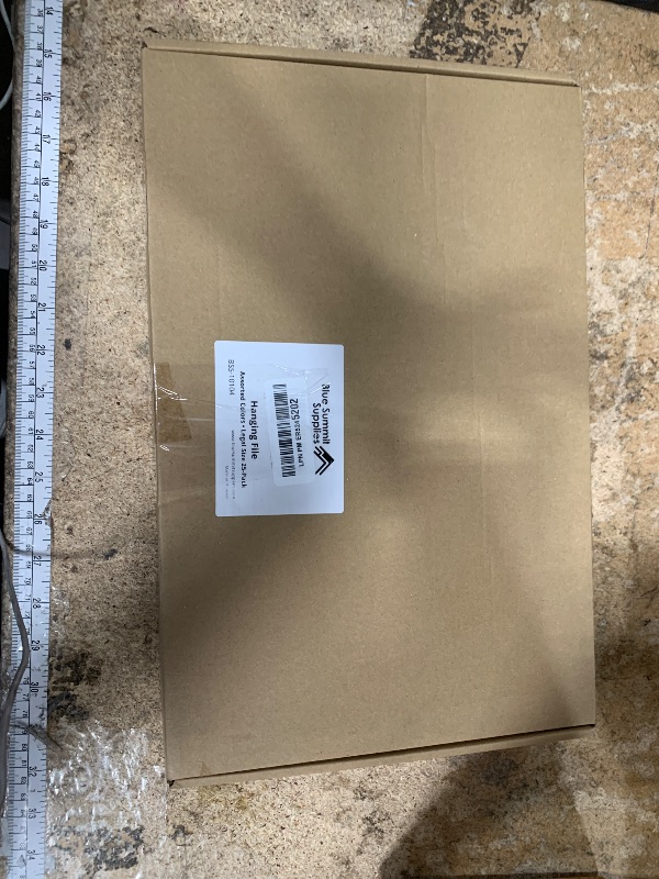 Photo 1 of 25 Blue Summit Supplies Colored Hanging File Folders Legal Size, 9.5" x 14.75", Legal Size Hanging File Folders for Filing Cabinet with Plastic Tabs and Inserts, Assorted Jewel Tone Colors, 11pt Paper