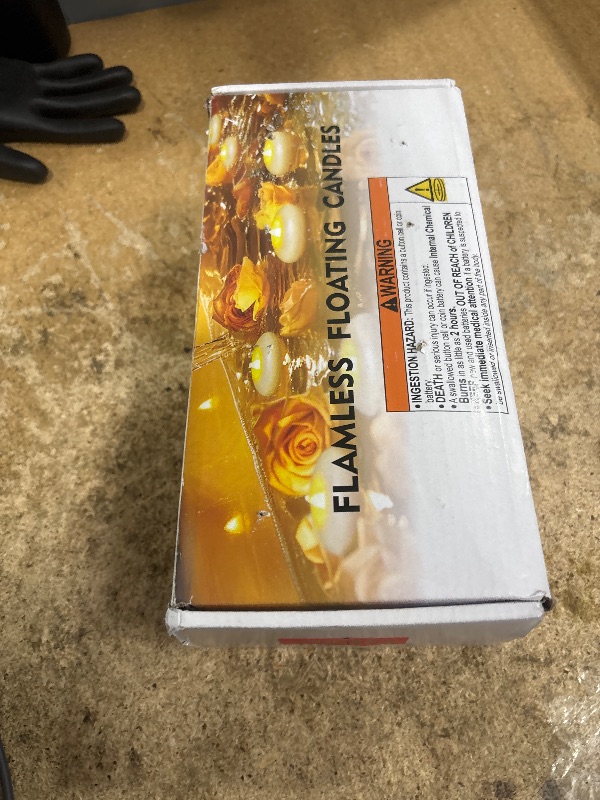 Photo 1 of **PARTIAL SET HALF WORK & HALF ARE NON-FUNCTIONAL** Homemory 24 Pack 3” Flameless Led Floating Candles, 200 Hour White Battery Operate Waterproof Tealights for Cylinder Vases, Centerpieces at Wedding Decor, Party, Pool