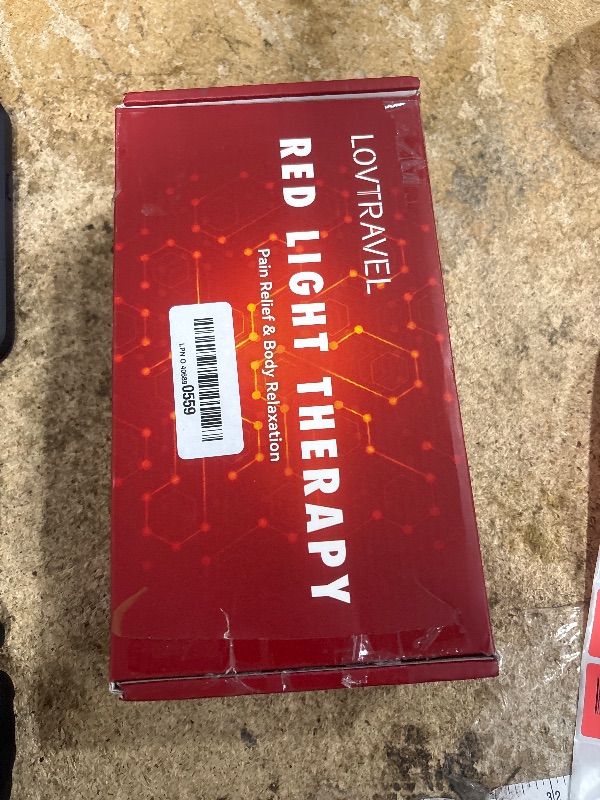 Photo 1 of (MISSING POWER CORD) (UNTESTED) LOVTRAVEL New 16'' X 7.9'' LED 660nm Red Light Therapy and 850nm Near Infrared Light Therapy Devices Large Pads Wearable Wrap for Pain1056733759
