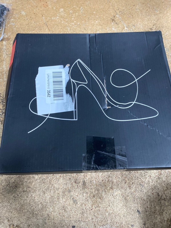 View 2 of **SHOWS SIGNS OF HEAVY USAGE**  mysoft Women's Ankle Boots Square Toe Side Zipper GoGo Boots Chunky Block Heel Mid Calf Low Heeled Short Booties  
