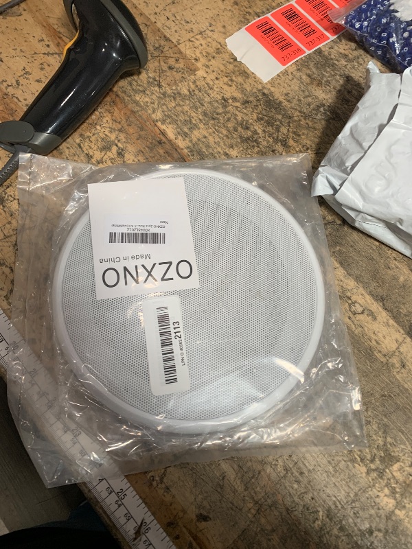 Photo 1 of OZXNO 2pcs Round Ceiling Speaker Grill Covers for 6.5 Inch Speaker with Screws(White)