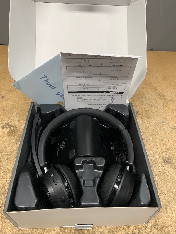 Photo 1 of (Upgraded Version) Wireless Headset, Bluetooth Headset with Noise Cancelling Microphone, Best Headphones with Mic Mute & USB Dongle for PC/Computer/Laptop/Cell Phones/Remote Work/Call Center