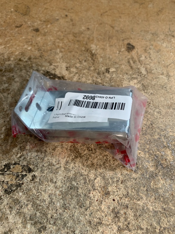 Photo 1 of 1 Pair | Rear Mounting Brackets for Face Frame Cabinets - Compatible with HBL' 1.77 Inch (45mm) Width Drawer Slides, 0 to 3.5 Inch Adjustable.