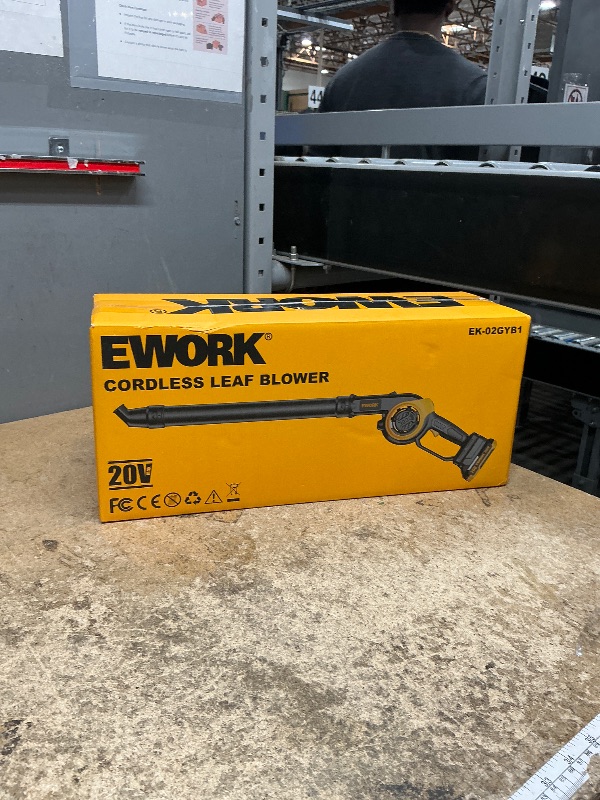 Photo 1 of **FOR PARTS/WON'T STAY CHARGED** EWORK Small Leaf Blower Cordless 20V 200MPH Lightweight Electric Leaf Blower with Battery and Fast Charger, Mini Battery Powered Compact Leaf Blowers for Lawn Care, Leaves, Jobsite, Patio Cleaning