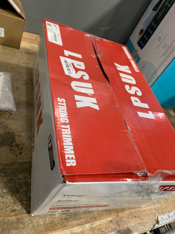 Photo 1 of 20V Cordless String Trimmer, Two 2.0Ah Battery Powered with Fast Charger, 12'' Grass Cutter with Auto Line Feed, 2-in-1 Electric Lawn Mower Grass Trimmer&Edger Lawn Tool with 8 Lines for Yard, Garden