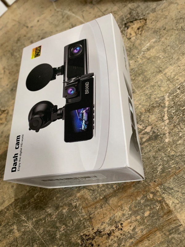 Photo 1 of 1080P Dual Dash Camera for Car Front and Inside Dashcam Car Security Video Recorder,170°Wide Angle Vehicle Cam,WDR,G-Sensor,2’’ IPS Screen,Loop Recording,Night Vision (Dual Dash Cam Without Card)