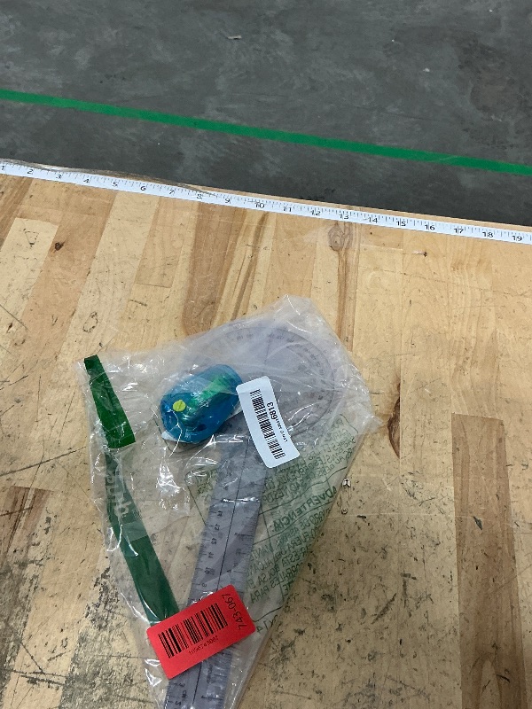 Photo 1 of (2) Goniometer 12 inch 360° Clear Protractor Physical Therapy, for Medical Range of Motion Measurement Angle Ruler and Protractors Bulk for Classroom and Bostitch Office Pencil Sharpener, One Assorted Color, Twist-n-Sharp, Kids & Colored Pencils, (PS1-ADJ