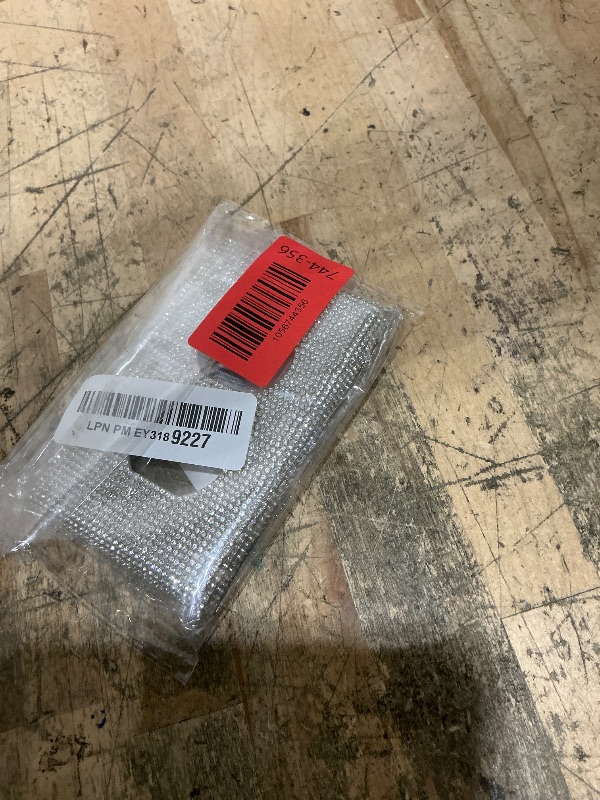 Photo 1 of (1PCS) BLING LIGHT SWITCH COVER SILVER RHINESTONE OUTLET COVER SHINY WALL PLATE COVER CRYSTAL SPARKLE SOCKET
